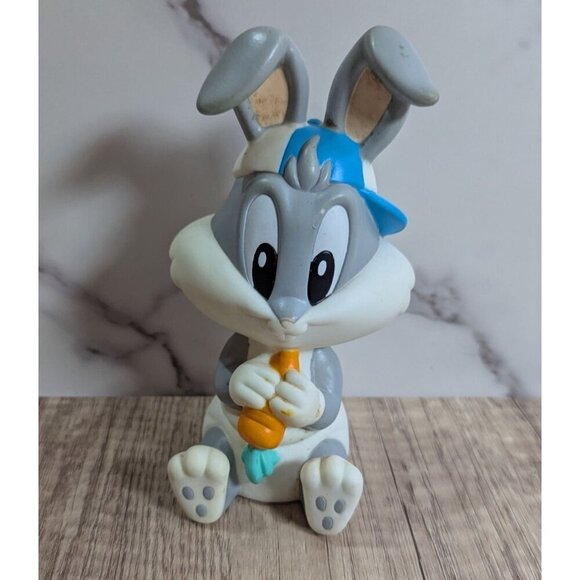 vintage Tyco Warner Bros  circa 1990's  "Tiny Toons" Baby Bugs Bunny 6" squeaker - Picture 3 of 10